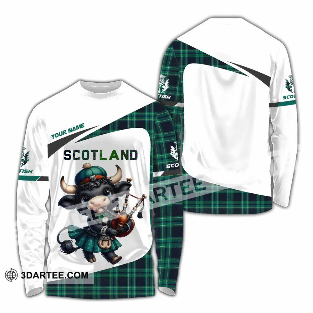 Unisex Shirt - Custom Scotland Shirt Long Sleeve Shirt / S T-shirt
