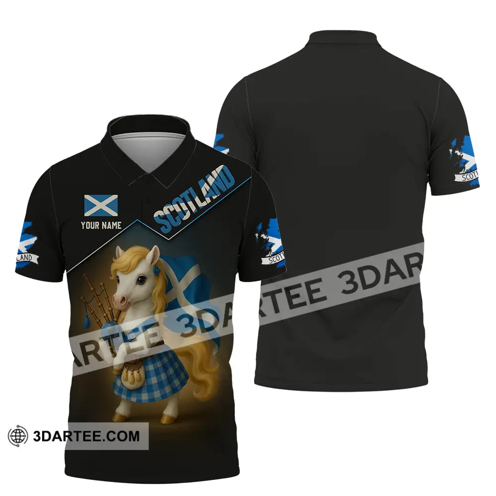 Unisex Shirt - Custom Scotland Shirt Polo Shirt / S T-shirt