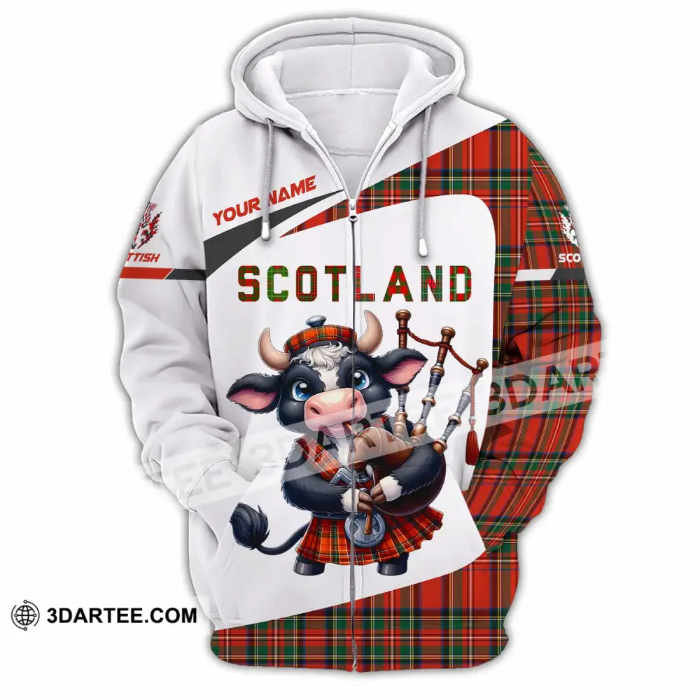 Unisex Shirt - Custom Scotland Shirt Zipper Hoodie / S T-shirt