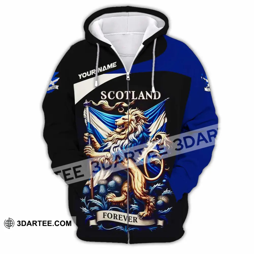 Unisex Shirt - Custom Scotland Shirt Zipper Hoodie / S T-shirt