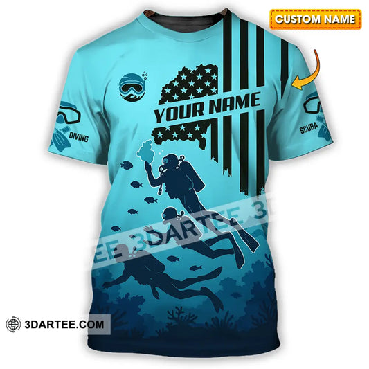 Unisex Shirt - Custom Scuba Diving Shirt T-shirt