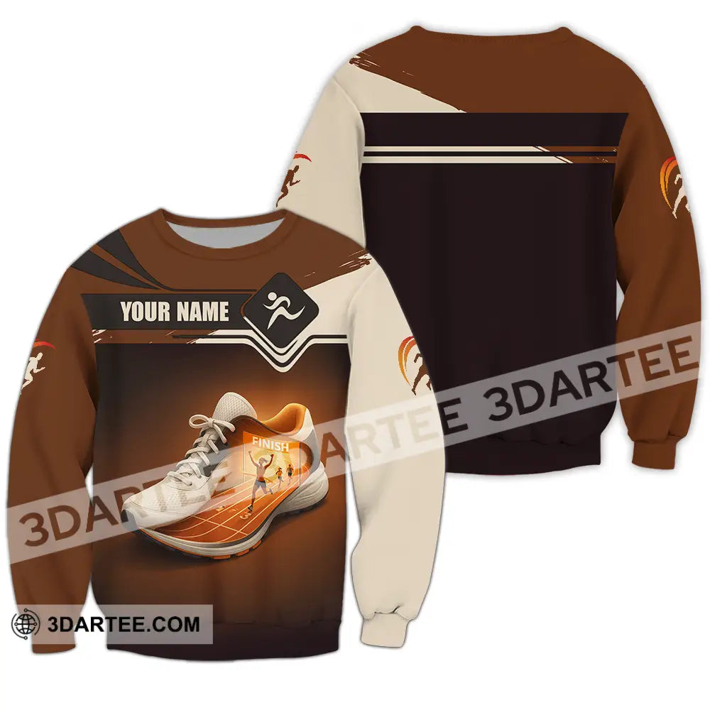 Unisex Shirt - Custom Shoes Of Champion Runner Running Sporty Shirt Long Sleeve / S T-shirt