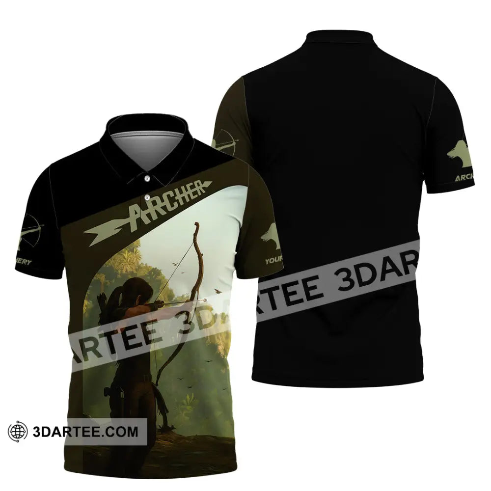 Unisex Shirt - Custom Shooting Archery Player Shirt Polo Shirt / S T-shirt