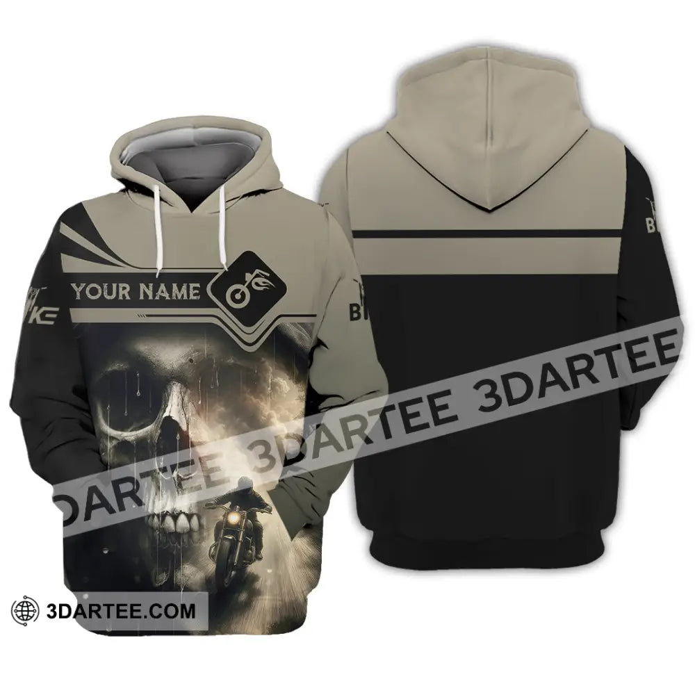 Unisex Shirt - Custom Skull Rider Shirt Hoodie / S T-shirt