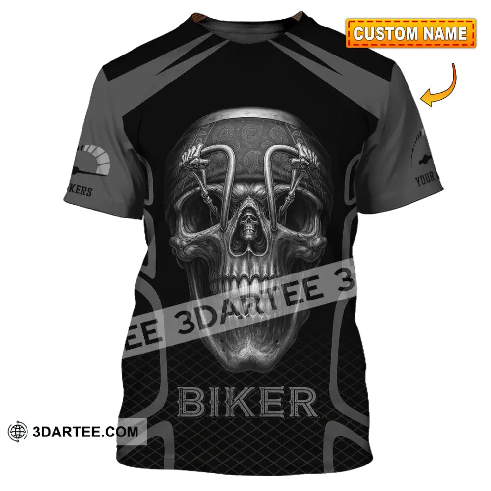 Unisex Shirt - Custom Skull Rider Riding Lover Shirt T-shirt