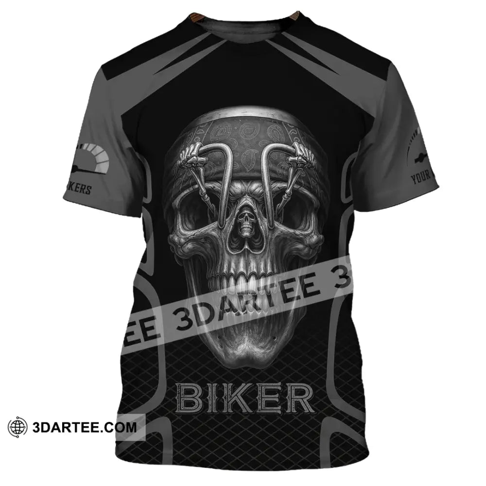 Unisex Shirt - Custom Skull Rider Riding Lover Shirt T-Shirt / S T-shirt