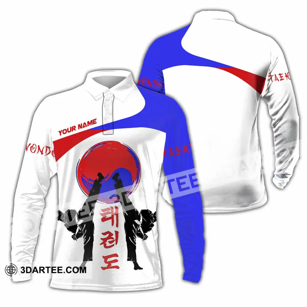 Unisex Shirt - Custom Teakwondo Lover Sport Shirt Long Sleeve Polo / S T-shirt