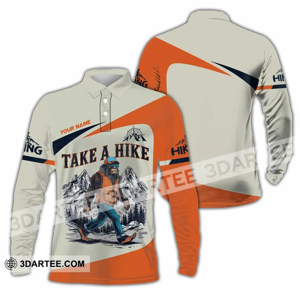 Unisex Shirt - Custom Take A Hike Shirt Long Sleeve Polo / S T-shirt