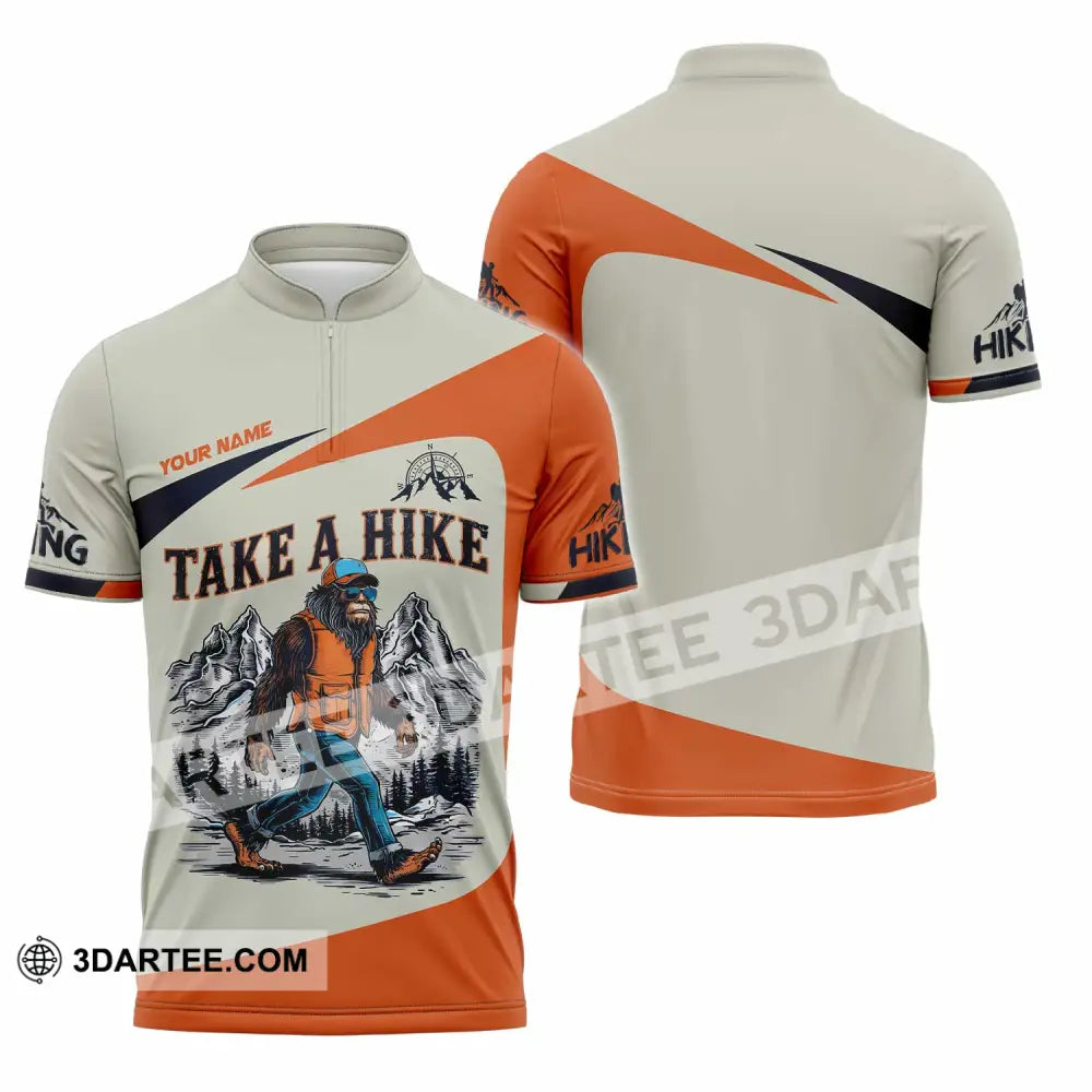 Unisex Shirt - Custom Take A Hike Shirt Zipper Polo Shirt / S T-shirt