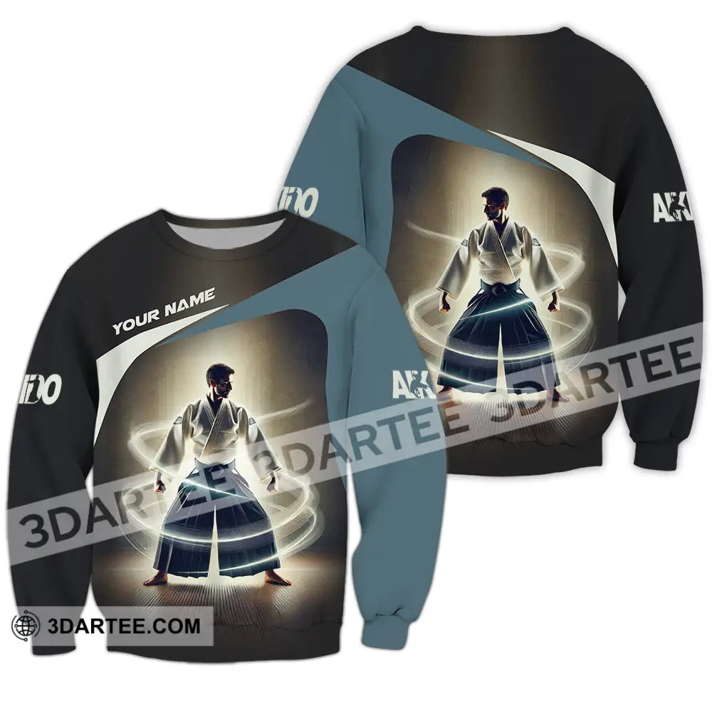 Unisex Shirt - Custom Text Aikido Long Sleeve / S T-Shirt
