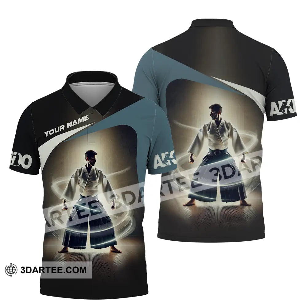 Unisex Shirt - Custom Text Aikido Polo / S T-Shirt