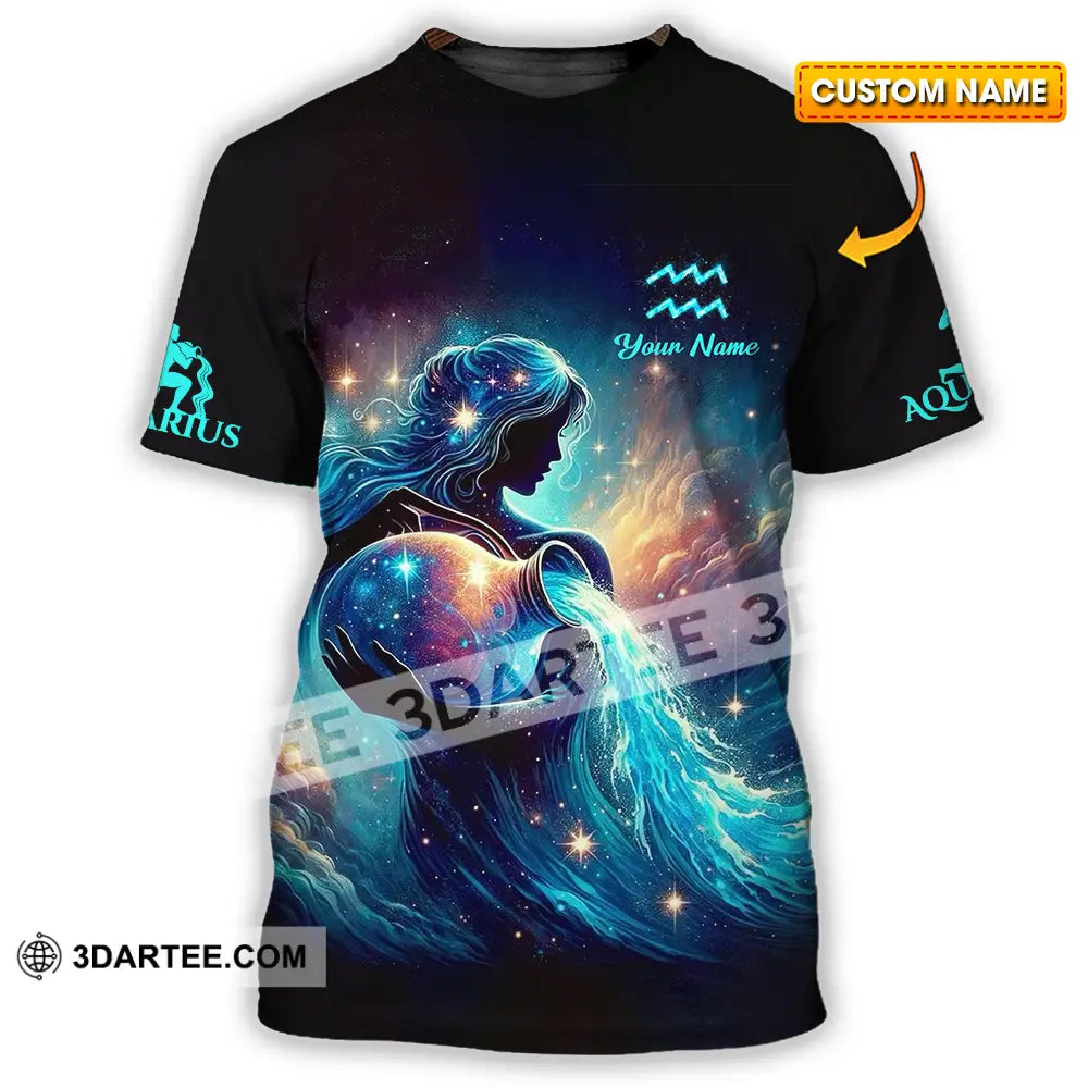 Unisex Shirt - Custom Text Aquarius T-Shirt