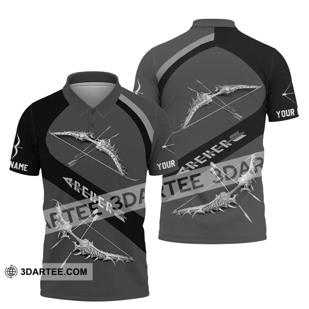 Unisex Shirt - Custom Text Archer Polo / S T-Shirt