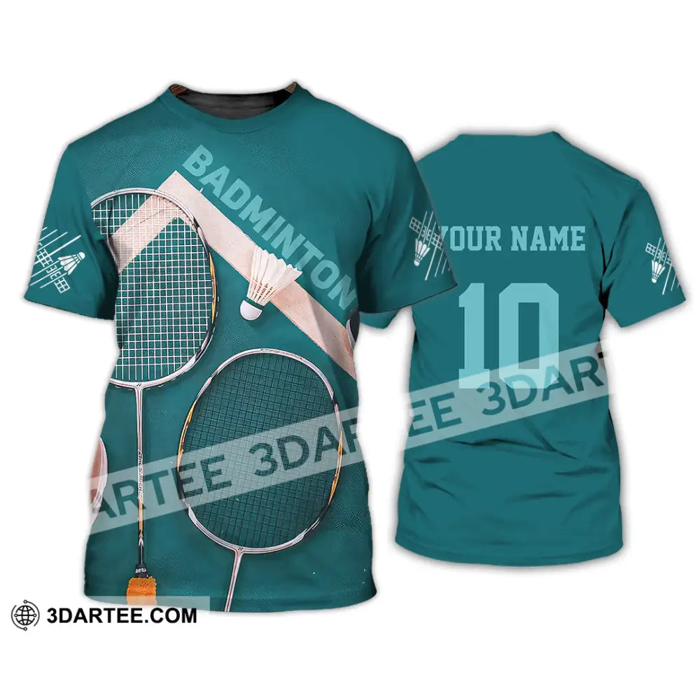 Unisex Shirt - Custom Text Shirt Badminton Shirt T-Shirt / S T-shirt