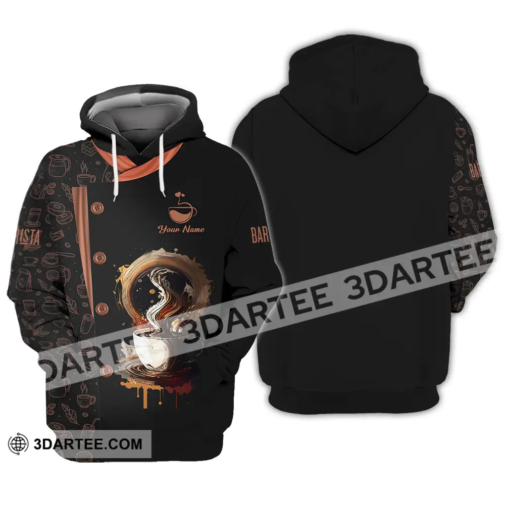 Unisex Shirt - Custom Text Shirt Barista Shirt Hoodie / S T-shirt