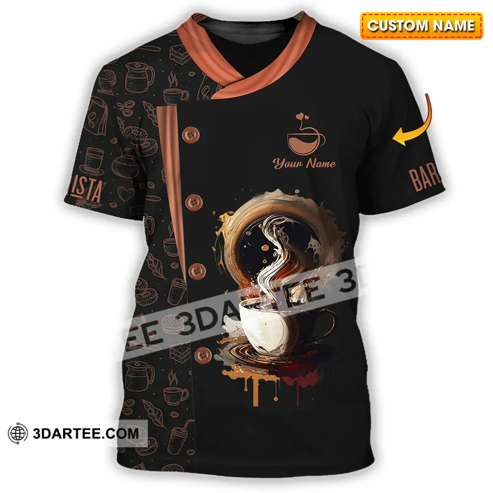 Unisex Shirt - Custom Text Shirt Barista Shirt T-shirt