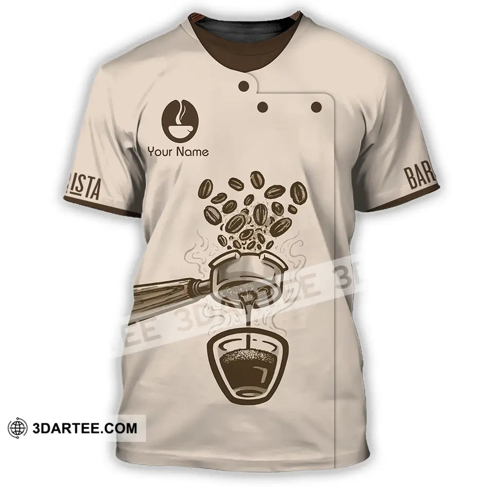 Unisex Shirt - Custom Text Shirt Barista Shirt T-Shirt / S T-shirt