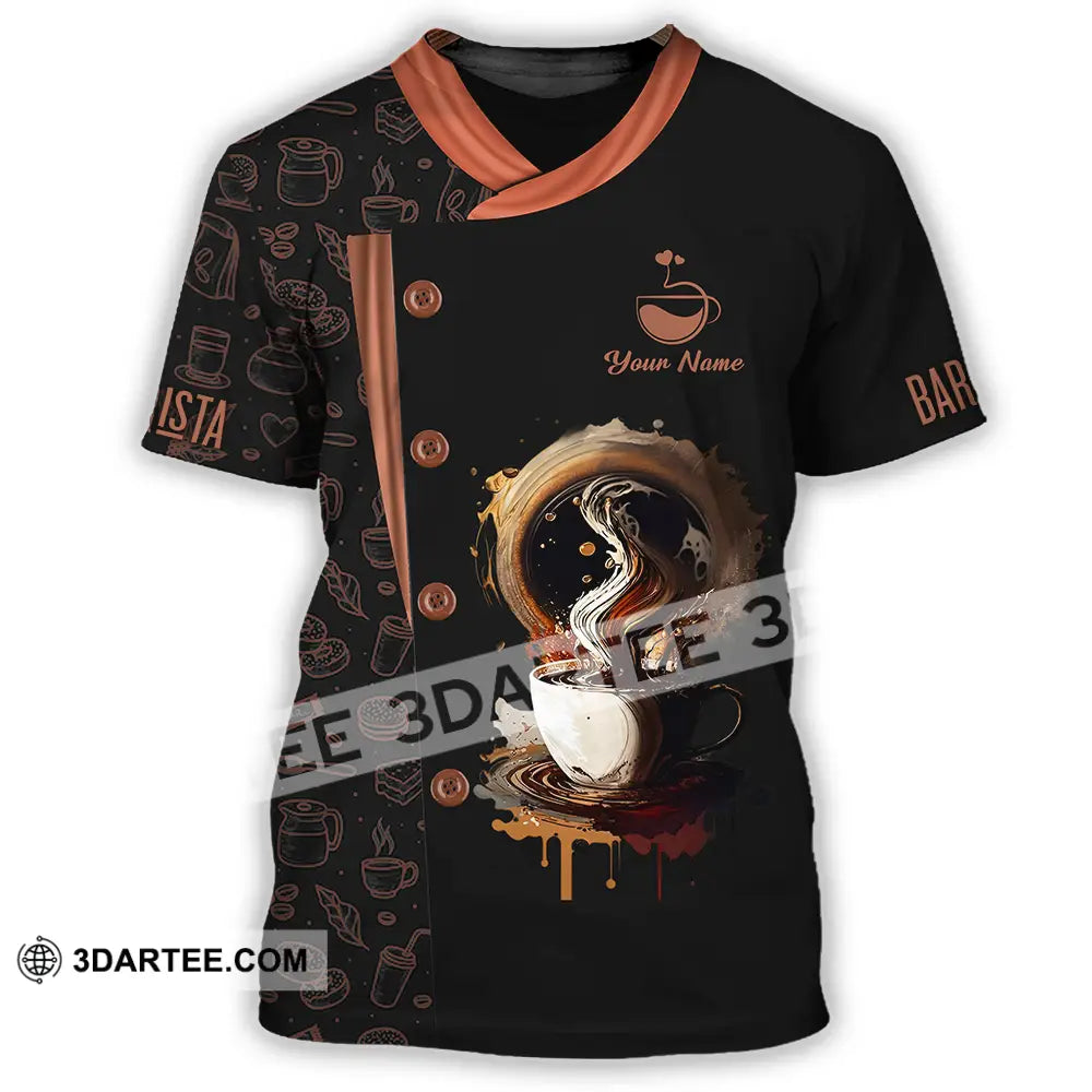 Unisex Shirt - Custom Text Shirt Barista Shirt T-Shirt / S T-shirt
