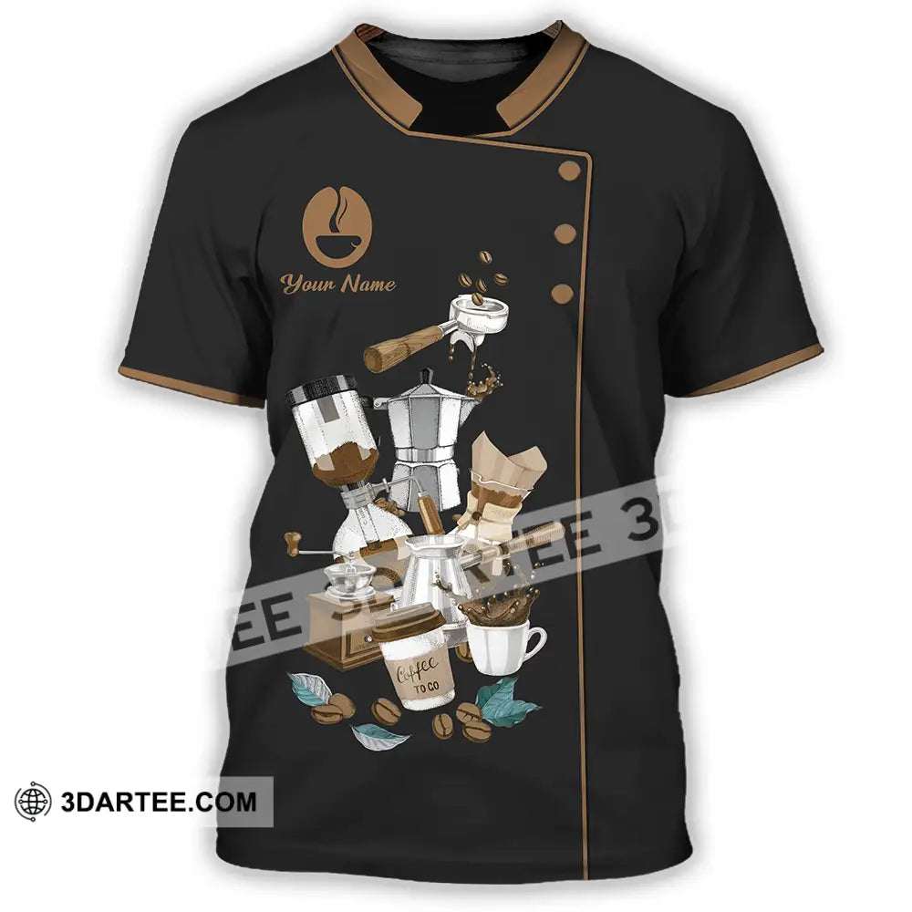 Unisex Shirt - Custom Text Shirt Barista Shirt T-Shirt / S T-shirt