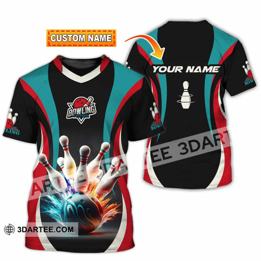 Unisex Shirt - Custom Text Shirt Bowling Freedom Shirt T-shirt