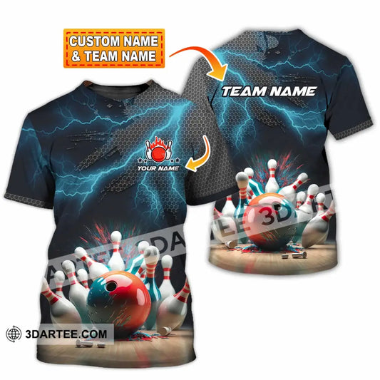 Unisex Shirt - Custom Text Shirt Bowling Shirt T-shirt