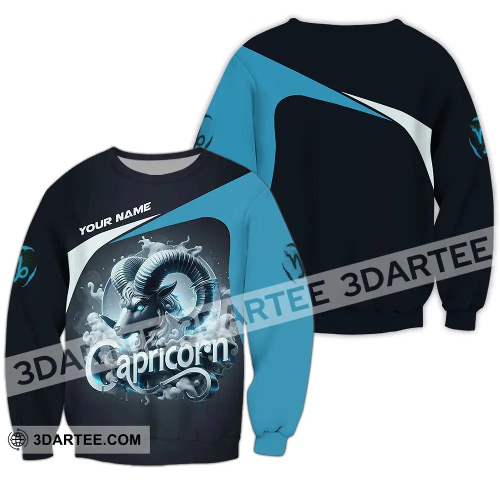 Unisex Shirt - Custom Text Shirt Capricorn Long Sleeve / S T-shirt