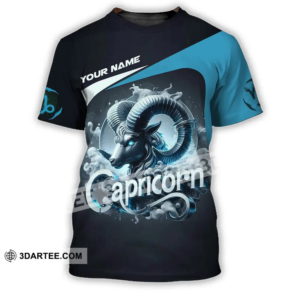 Unisex Shirt - Custom Text Shirt Capricorn T-Shirt / S T-shirt