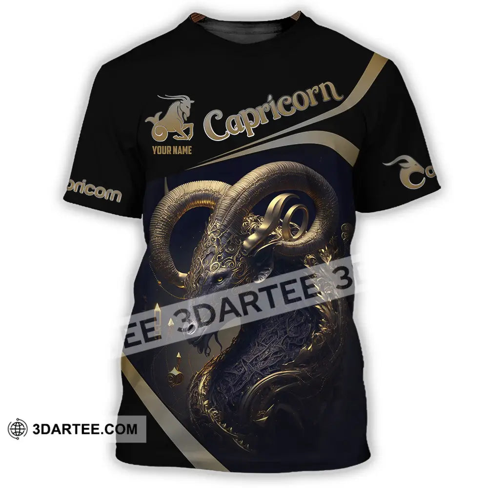 Unisex Shirt - Custom Text Capricorn T-Shirt / S T-Shirt