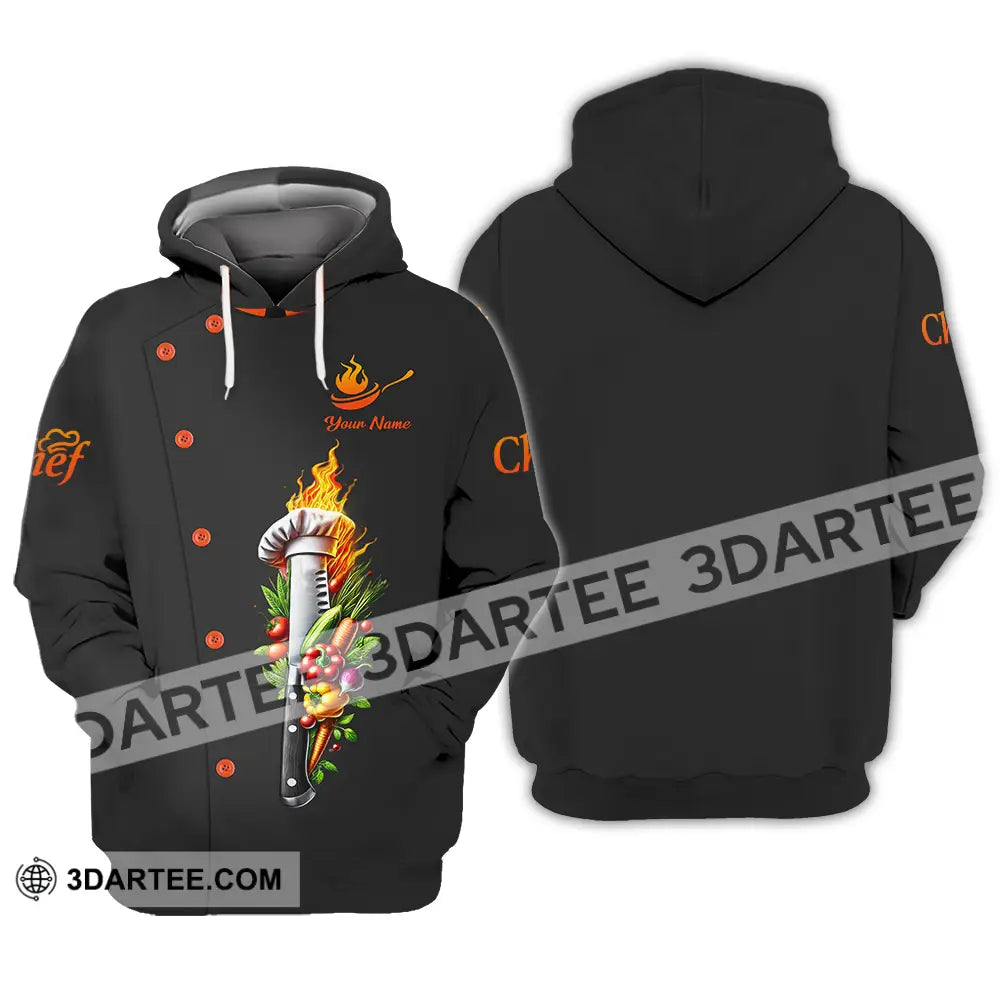 Unisex Shirt - Custom Text Chef Hoodie / S T-Shirt