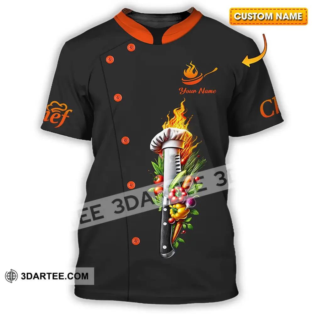 Unisex Shirt - Custom Text Chef T-Shirt