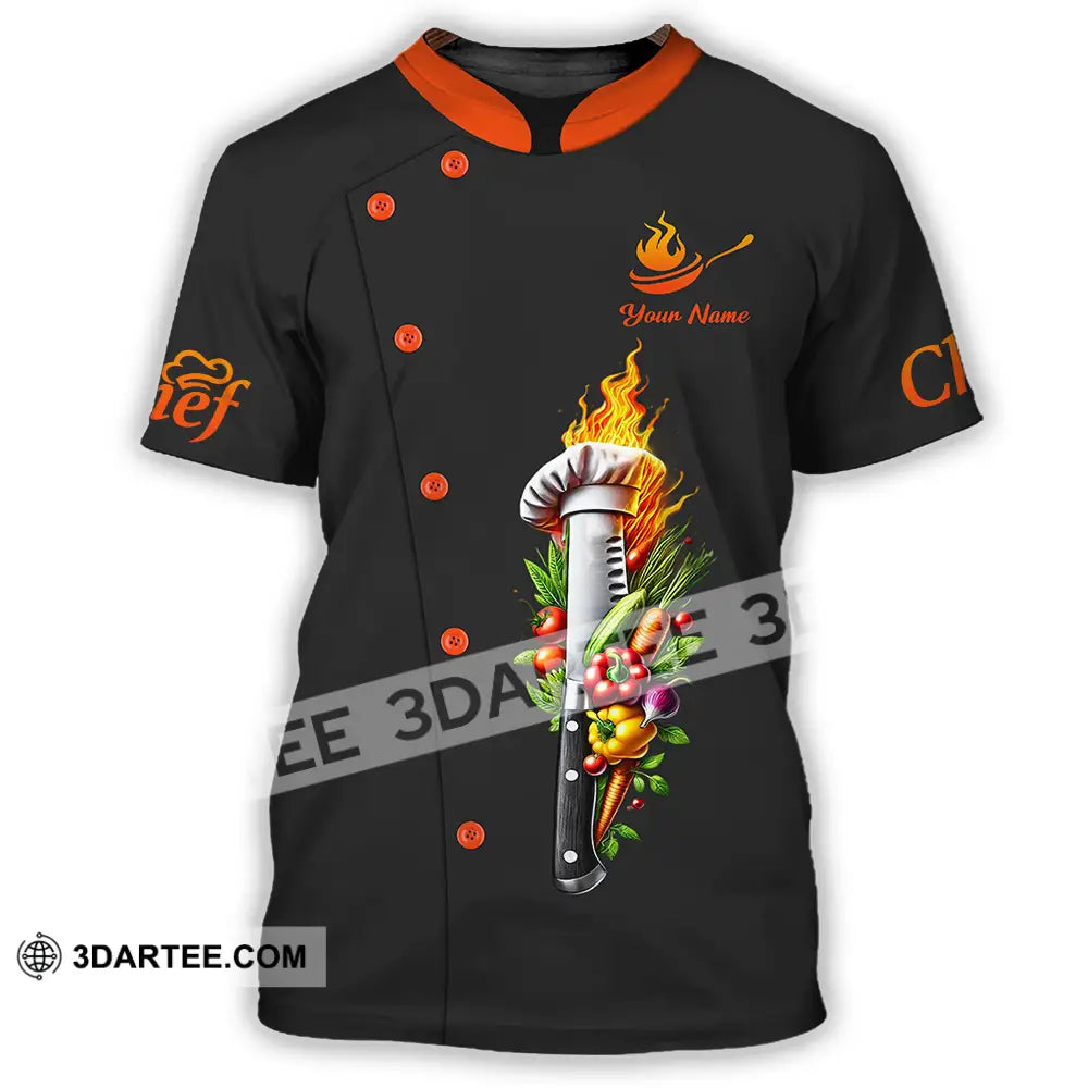 Unisex Shirt - Custom Text Chef T-Shirt / S T-Shirt