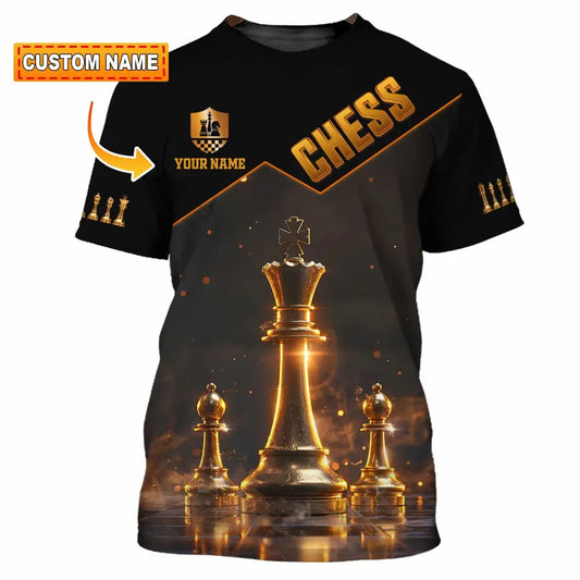 Unisex Shirt - Custom Text Chess Player Shirt T-shirt