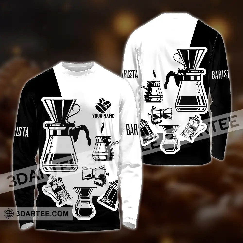 Unisex Shirt - Custom Text Shirt Coffee Shirt Long Sleeve Shirt / S T-shirt