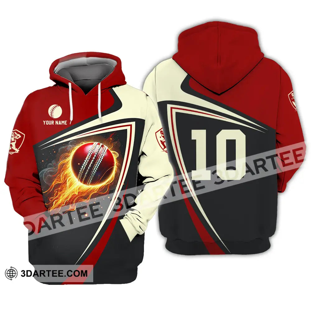 Unisex Shirt - Custom Text Shirt Cricket Shirt Hoodie / S T-shirt