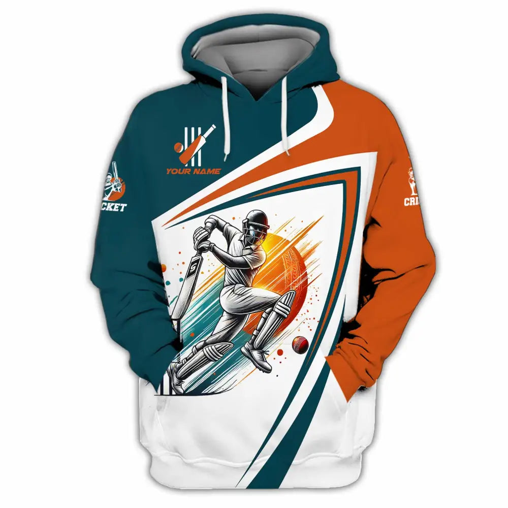 Unisex Shirt - Custom Text Cricket Shirt Hoodie / S T-shirt