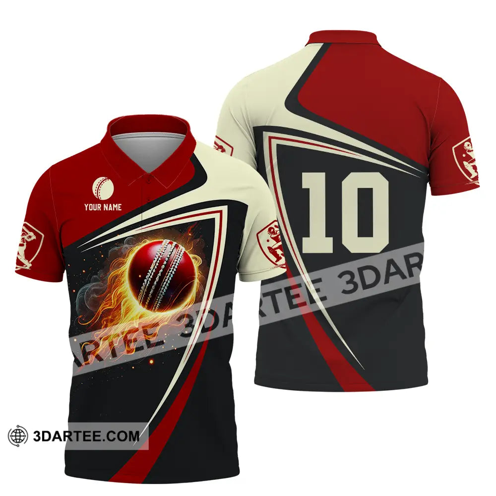 Unisex Shirt - Custom Text Shirt Cricket Shirt Polo Shirt / S T-shirt