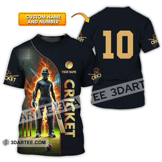 Unisex Shirt - Custom Text Shirt Cricket Shirt T-shirt