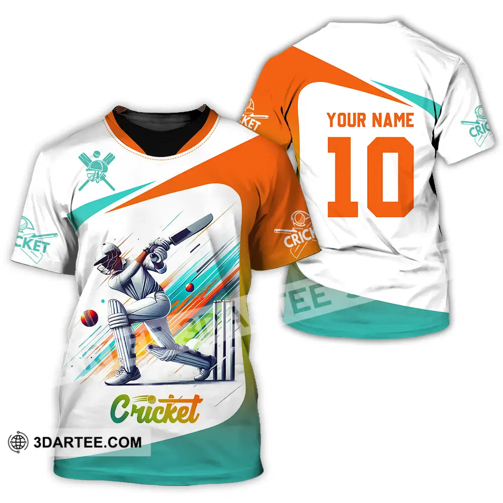 Unisex Shirt - Custom Text Shirt Cricket Shirt T-Shirt / S T-shirt