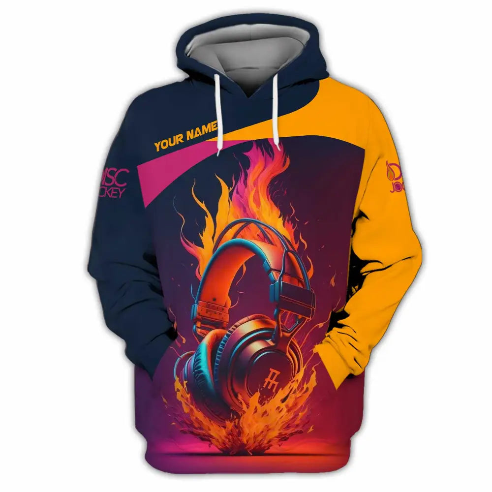 Unisex Shirt - Custom Text Shirt Disc Jockey Hoodie / S T-shirt