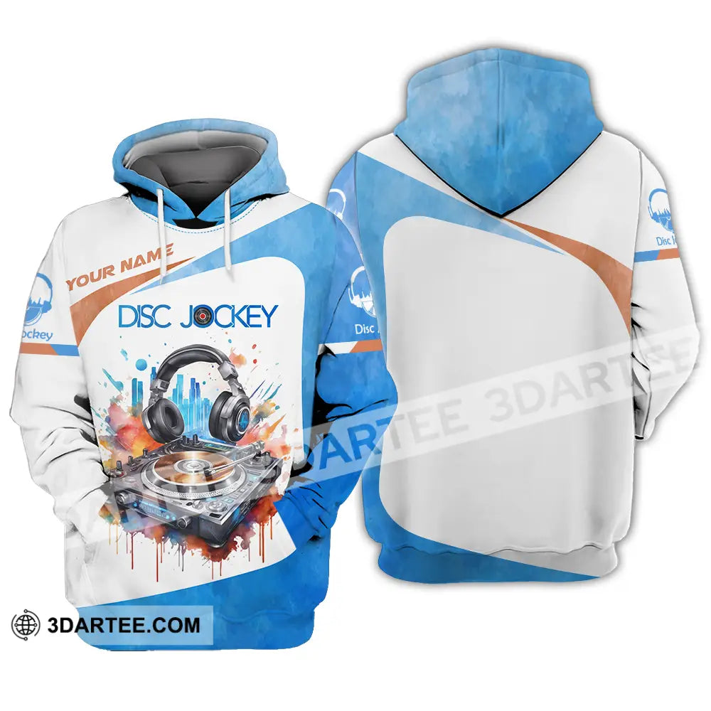 Unisex Shirt - Custom Text Shirt Disc Jockey Shirt Hoodie / S T-shirt