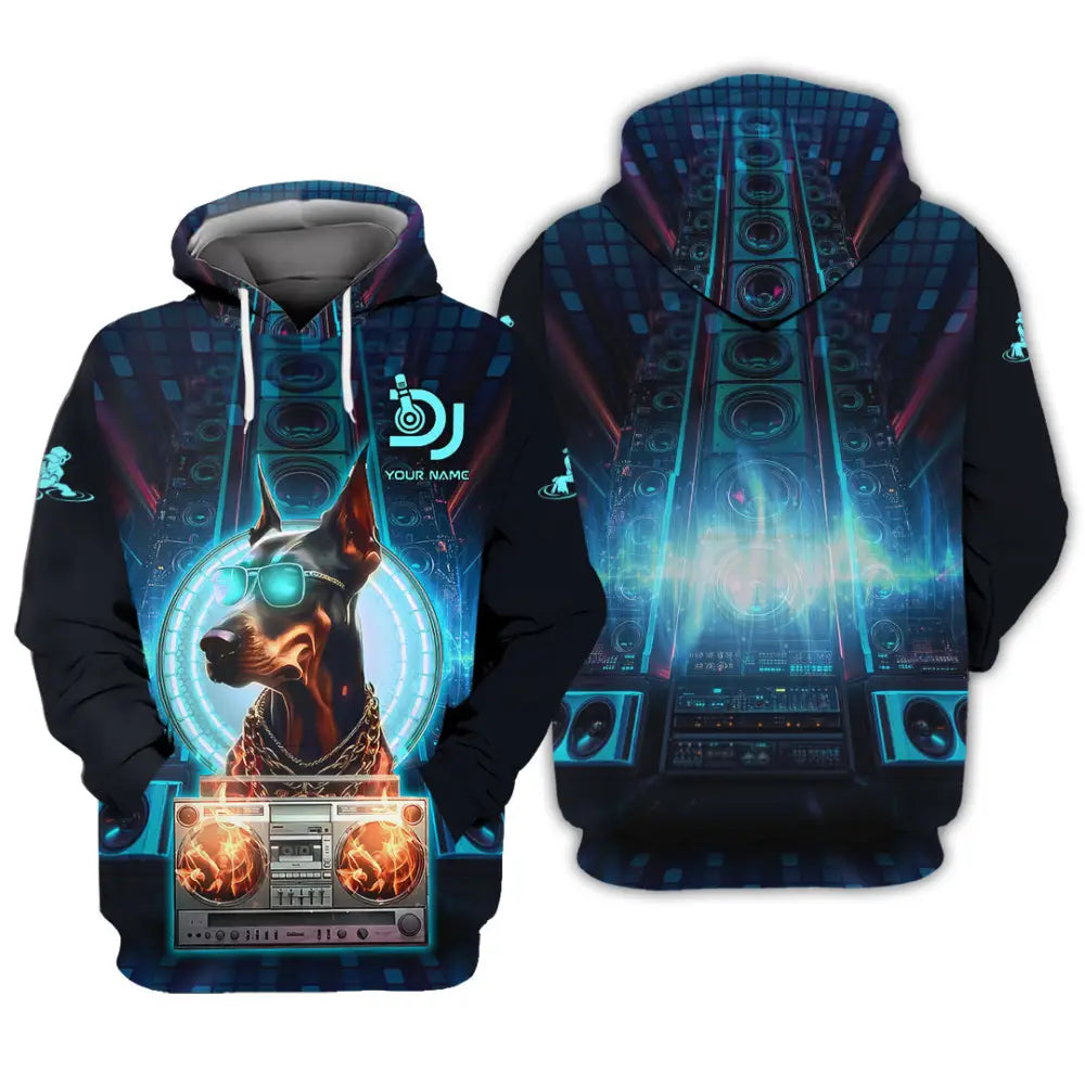 Unisex Shirt - Custom Text Shirt Disc Jockey Hoodie / S T-shirt