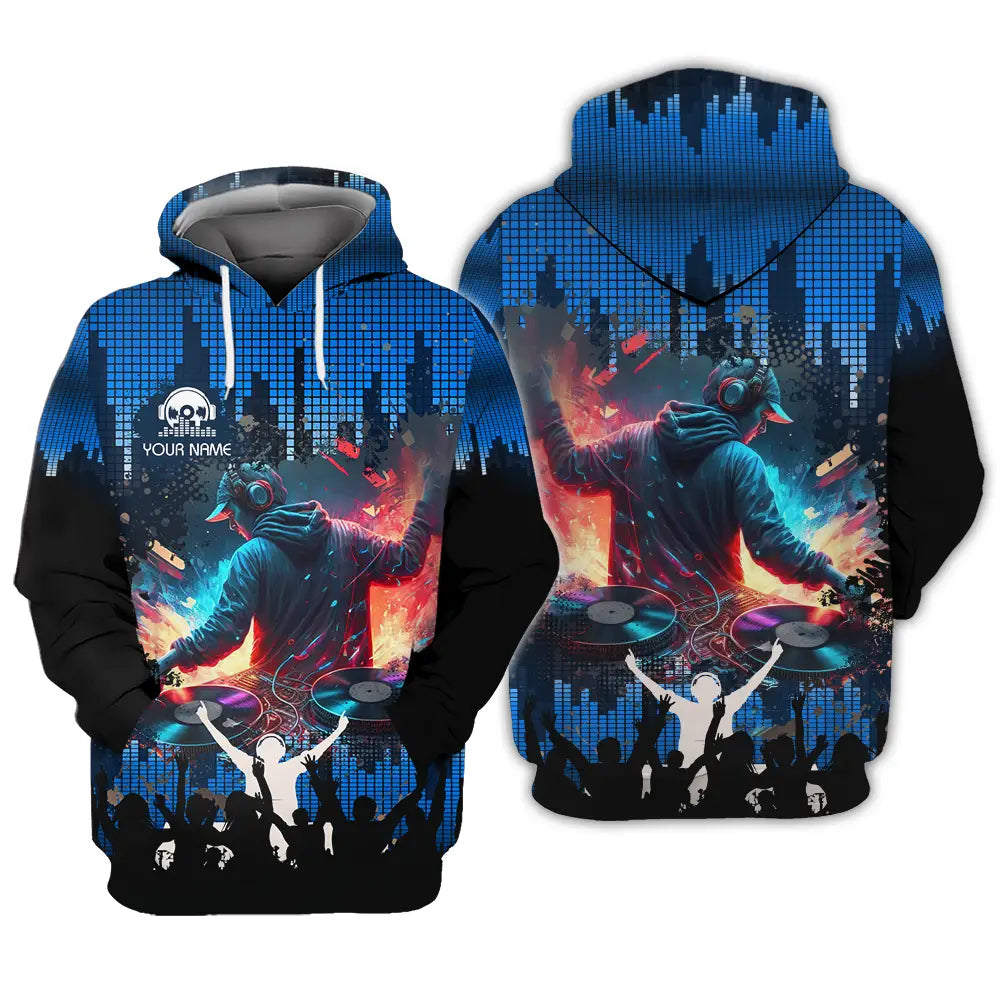 Unisex Shirt - Custom Text Shirt Disc Jockey Hoodie / S T-shirt