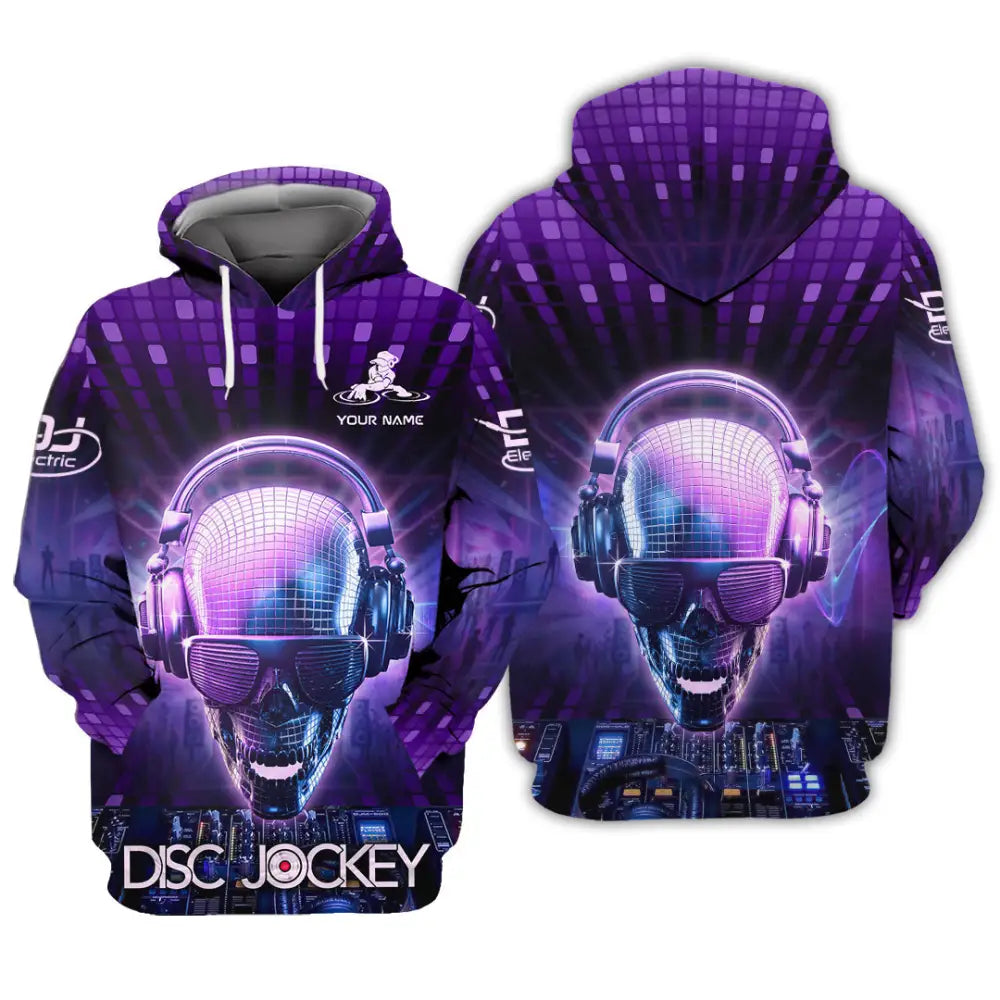 Unisex Shirt - Custom Text Shirt Disc Jockey Hoodie / S T-shirt