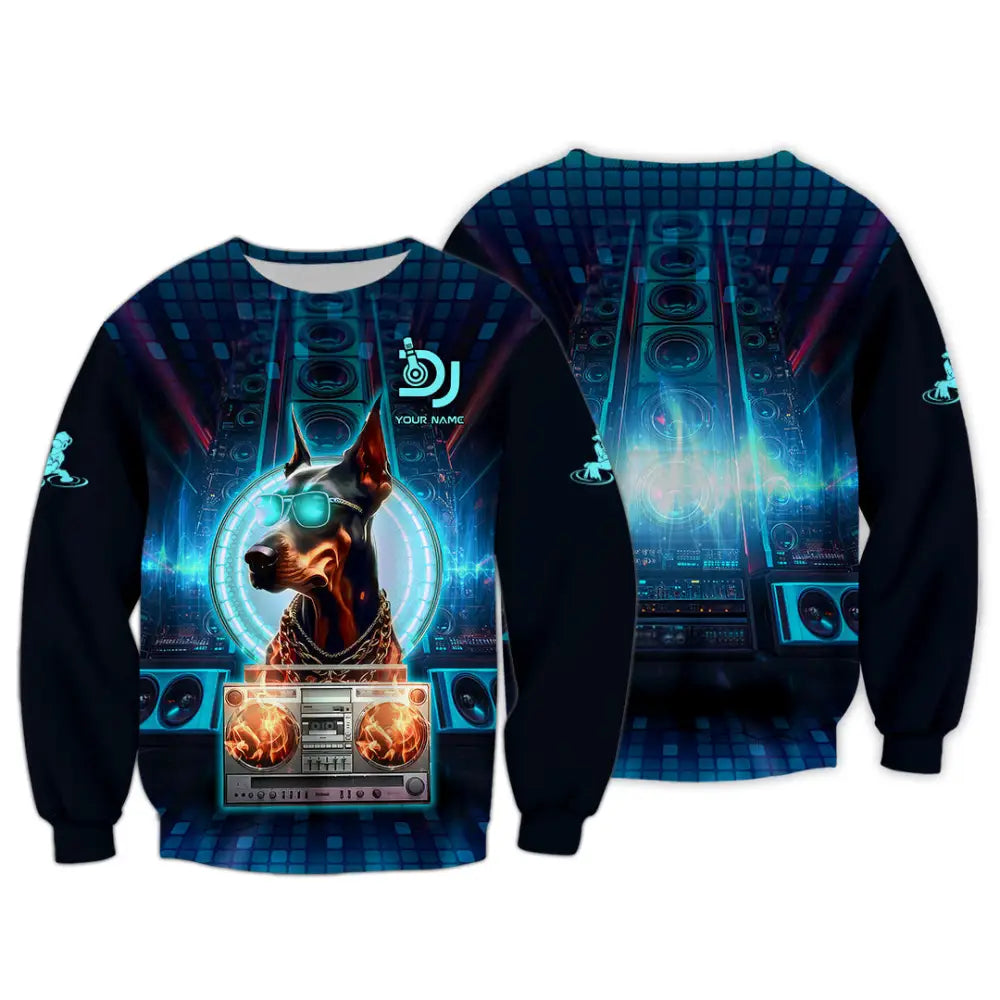 Unisex Shirt - Custom Text Shirt Disc Jockey Long Sleeve / S T-shirt