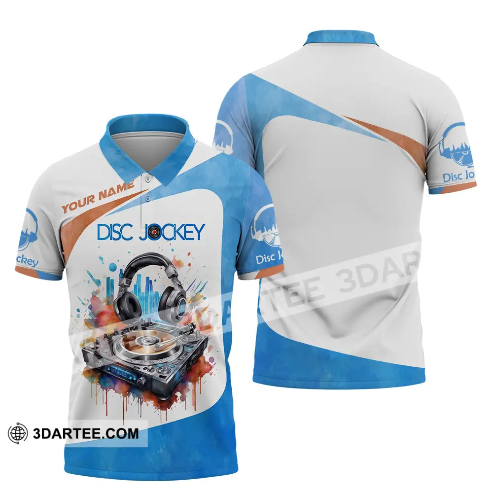 Unisex Shirt - Custom Text Shirt Disc Jockey Shirt Polo Shirt / S T-shirt