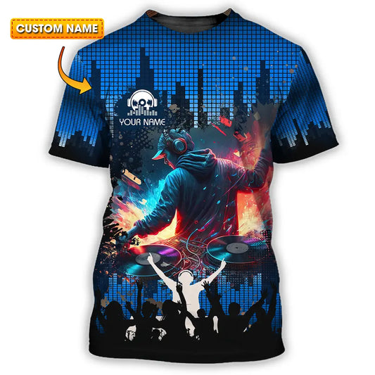 Unisex Shirt - Custom Text Shirt Disc Jockey T-shirt