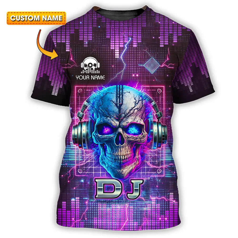 Unisex Shirt - Custom Text Shirt Disc Jockey T-shirt