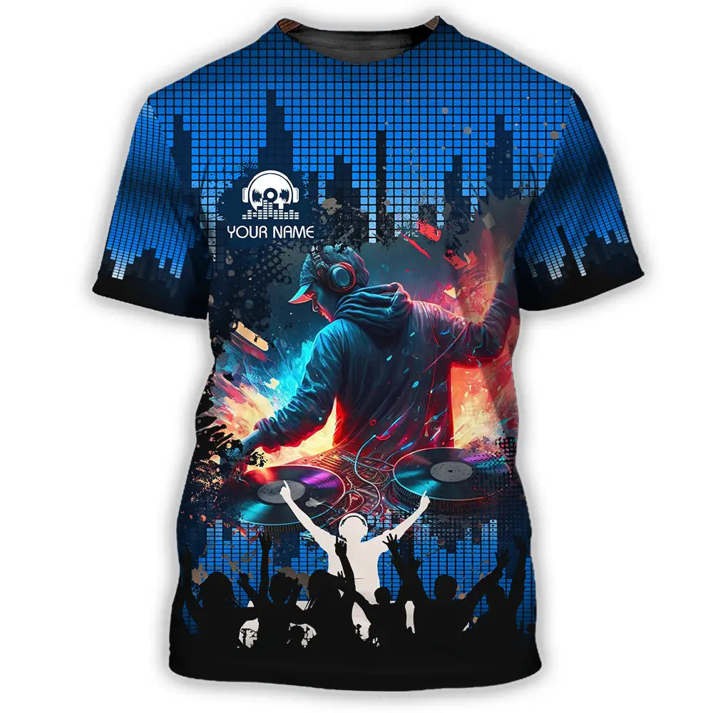 Unisex Shirt - Custom Text Shirt Disc Jockey T-Shirt / S T-shirt