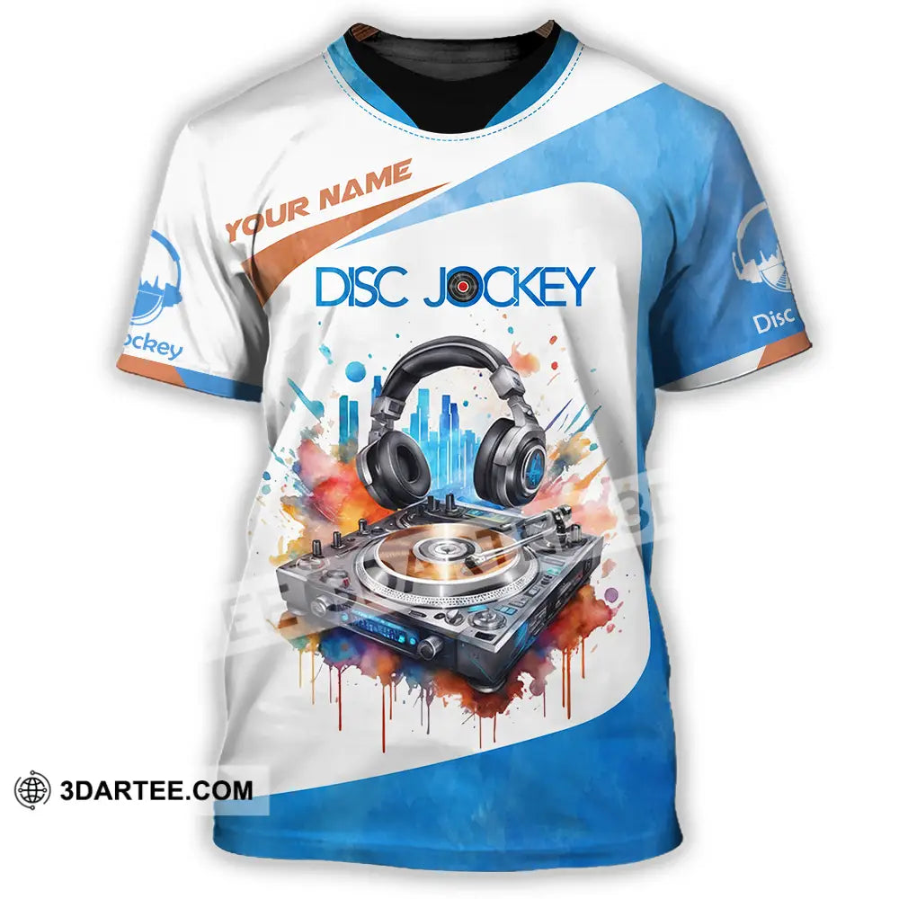 Unisex Shirt - Custom Text Shirt Disc Jockey Shirt T-Shirt / S T-shirt