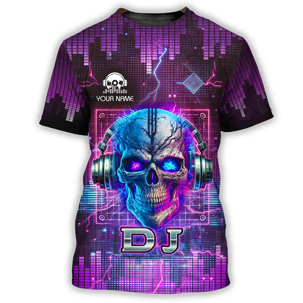 Unisex Shirt - Custom Text Shirt Disc Jockey T-Shirt / S T-shirt